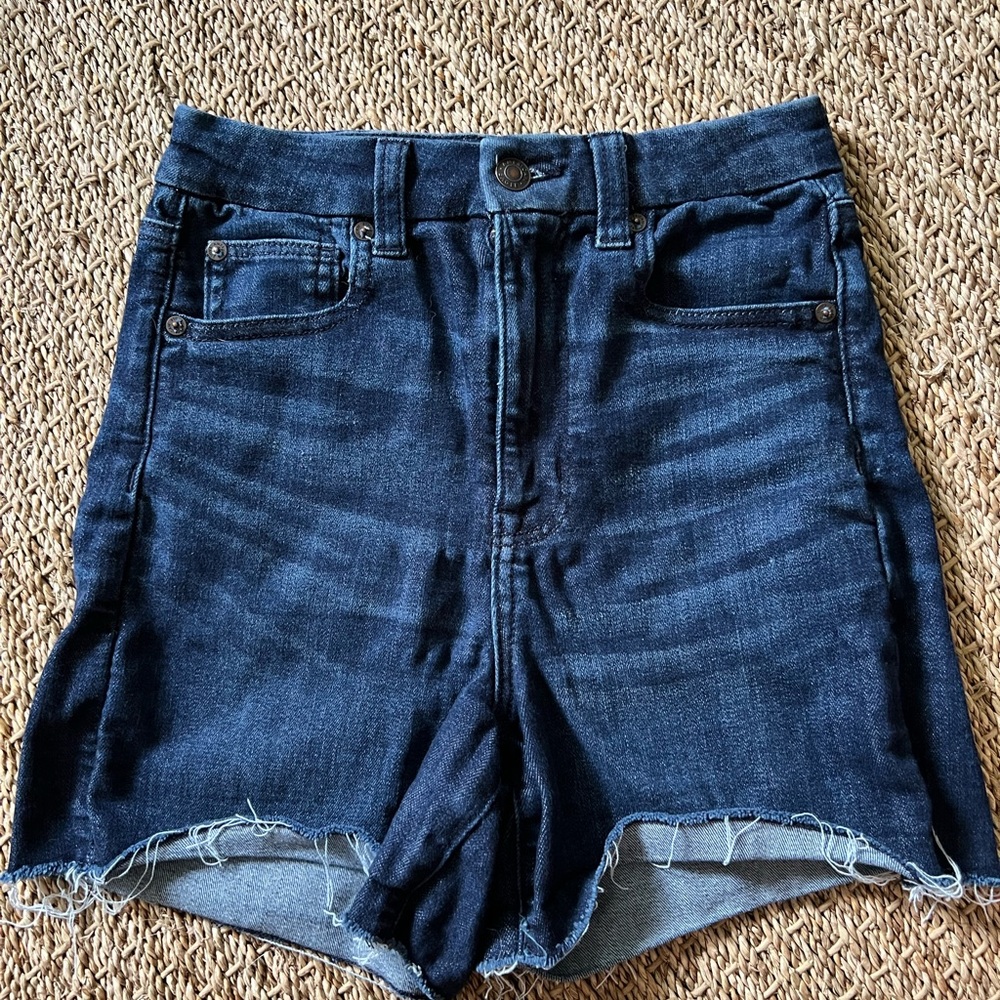 American Eagle curvy super high rise denim shorts